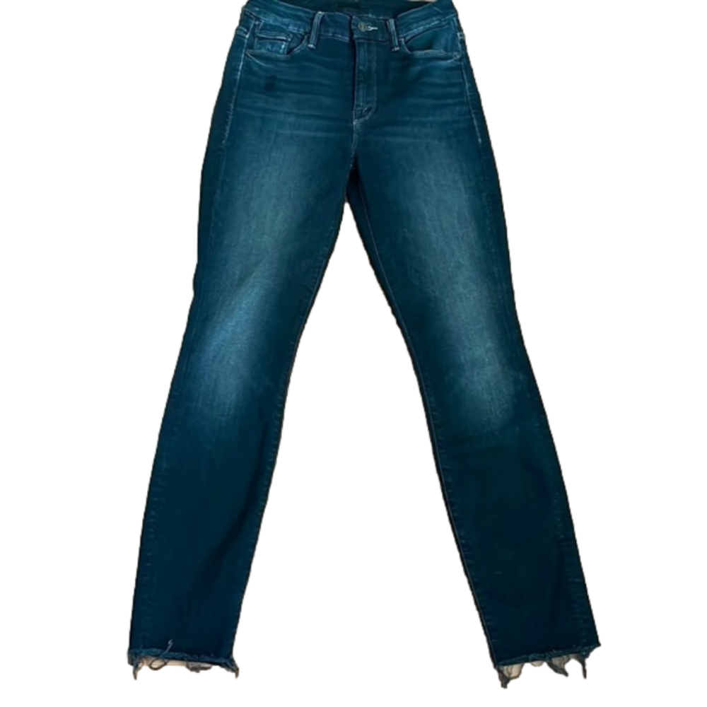 Mother High Rise Ankle Fray Blue Jeans Size 25